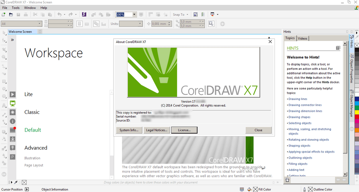 corel draw x7 key